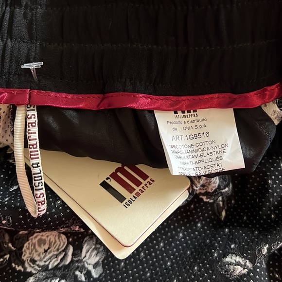 NWT I’m Isola Marras Black and White Rose Print Trousers.  Size EU 46 - Picture 10 of 12